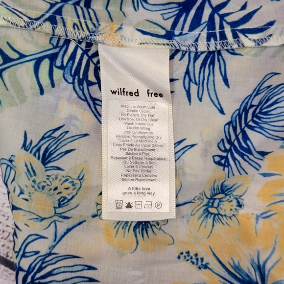 Aritzia Wilfred Free Kempner Lightweight Tie Back Flyaway Tank Top Tropical Sm - Picture 10 of 11